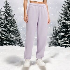 NWT Lululemon Scuba Mid-Rise Oversized Jogger Regular in Lilac Ether Sz L